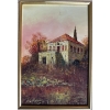 Image 2 :  original oil painting of a traditional Lebanese house, likely titled "Lebanese Traditional House" b