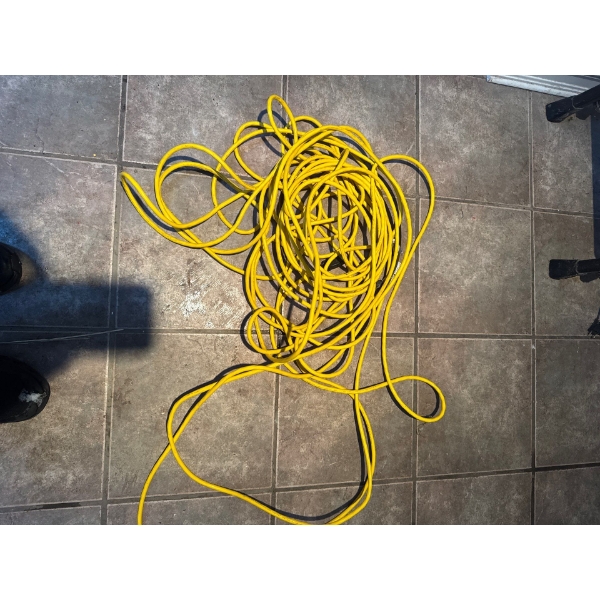 A very long, durable extension cord.