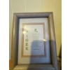 Image 1 : Small framed wall art "The Tiger" showcasing a creative poem, 6in by 8in