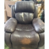 Image 6 : Dark Brown Leather Reclining Lounge Chair(s) BOGO Recliners (1 has Damage)
