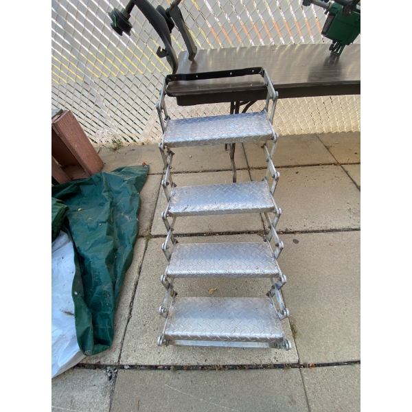  Folding aluminum steps great for a camper or little trailer
