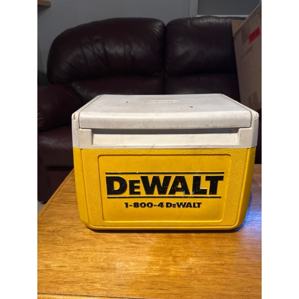 DeWalt Coleman cooler.