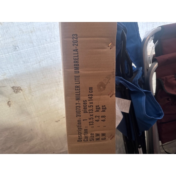 Miller Lite patio umbrella, brand new in box