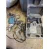Image 1 :  power tools, including a Ryobi HP412 12V 3/8" Cordless Drill/Driver in its carrying case, alongside