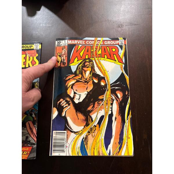  collectible vintage comic book, specifically Ka-Zar The Savage #5, published by Marvel Comics Group