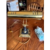 Image 1 : Vintage Brass Desk lamp with black marble features, in working condition