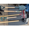 Image 1 : Brand new hand tools shovels rake and pickaxe