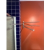 Image 1 : Stainless steel towel hanging rack, movable. Must remove from wall.