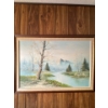 Image 1 : vintage oil on canvas landscape, likely by an artist signed as Herman. Painting Details
Artist: The 