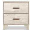 Image 2 : Arbor Bedside 2-Drawer Nightstand, 20.1"W x 23.8"H - Driftwood White
