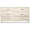 Image 1 : Arbor Bedroom 6-Drawer Dresser, 58.7"W x 33.3"H - Driftwood White