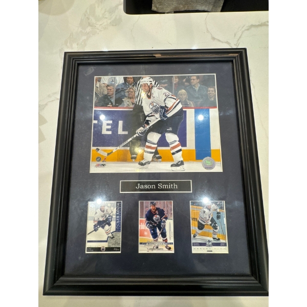 JASON SMITH PHOTO AND HOCKEY CARDS