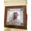 Image 1 : Framed folk art print titled "The Good Life" by artist Pat Fischer. Primitive Americana folk art fea