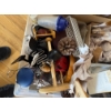 Image 7 :  Kitchenware, glasses, knives, utensils, candles, and various other items.