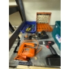 Image 1 : Power tools, Drill Master, Two black and decker, one is a jigsaw, one is a sander and universal o ri
