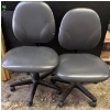 Image 5 : Two Armless Swivel Office Chairs & One Jysk Pebringe Office Chair