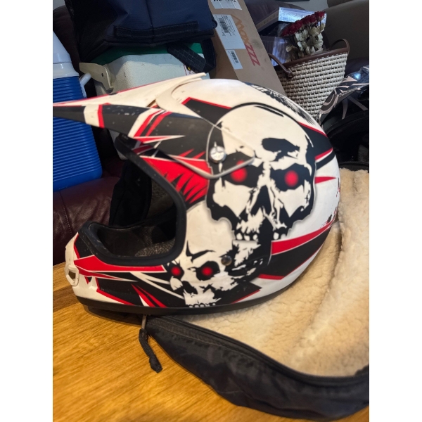  Polaris branded motocross helmets, specifically designed for off-road dirt bike riding or snowmobil