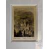 Image 2 : This framed and matted artwork is an original Neuschwanstein Castle piece by artist Ernst Geissendor