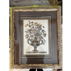 Image 5 : framed wall art print titled "Flowers in an Urn I" or "Flowers in an Urn II" by Piranesi/Roy, often