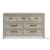 Image 1 : Lara Bedroom 7-Drawer Dresser, 60.6"W x 38"H - Antique Grey
