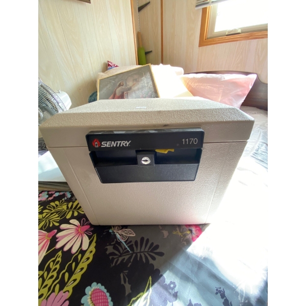 Century 1170 safe no key all contents included, and small fan