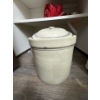 Image 2 :  Medalta 5-gallon stoneware crock with a lid. Medalta Potteries, based in Medicine Hat, Alberta, pro