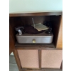 Image 8 : Marconi A.C. Combination Radio-Phonograph Model 368, wood cabinet with integrated radio dials and ph