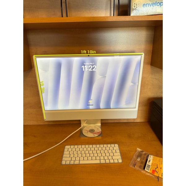  Apple iMac 24-inch all-in-one desktop computer with an M-series chip.