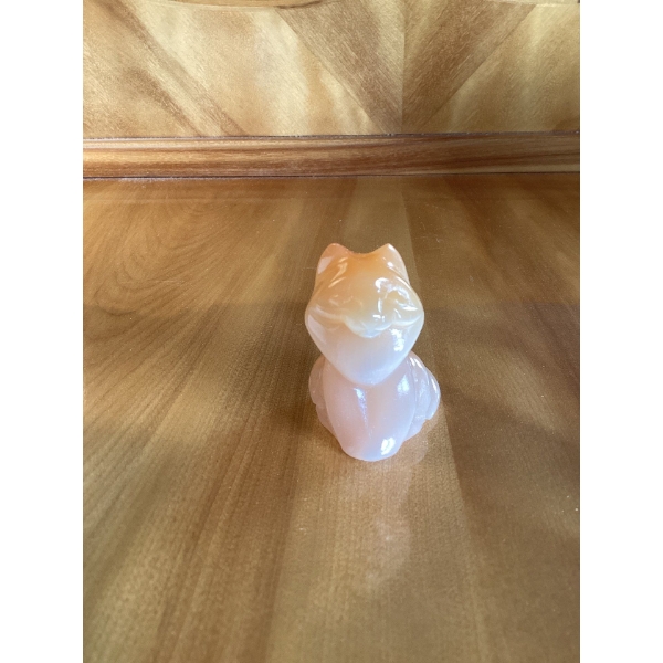 Made in The USSRs. Cat. Russian cat carving, delamite.