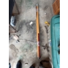 Image 7 : 2 brand new outdoor lanterns, a lot of pool cues, a vintage wash and iron board, and a full tote of 