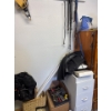 Image 1 : All tools in little box, including lamp up in left corner, bungee straps, all contents in white cabi
