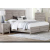 Image 2 : Lara Panel Bed with Headboard & Frame, Antique Grey - Queen Size FROM THE BRICK BRAND NEW