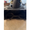 Image 7 : Yardworks electric snow thrower with attached yellow extension cord. Includes instruction manual and
