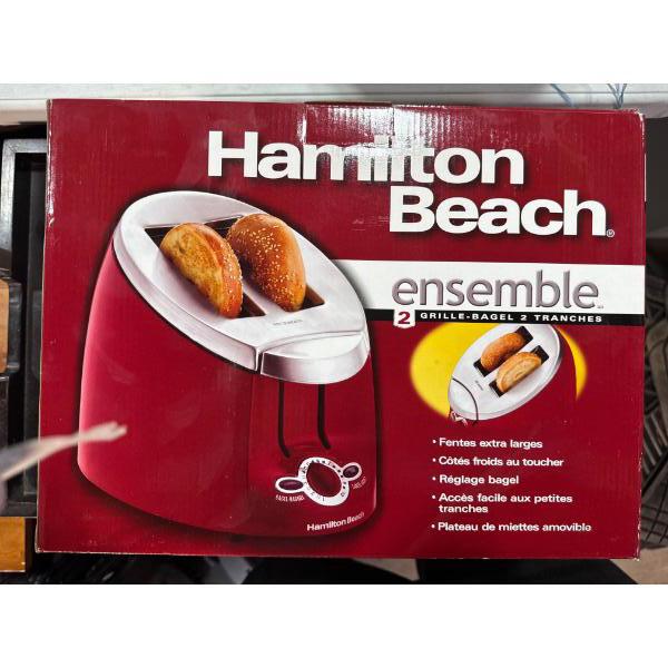 Red Hamilton Beach toaster