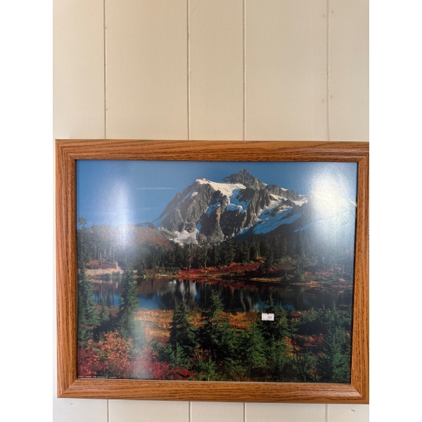  framed print or poster of a photograph of Mount Shuksan in the North Cascades National Park, Washin