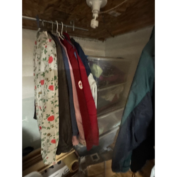 All vintage items in containers and hangers included.