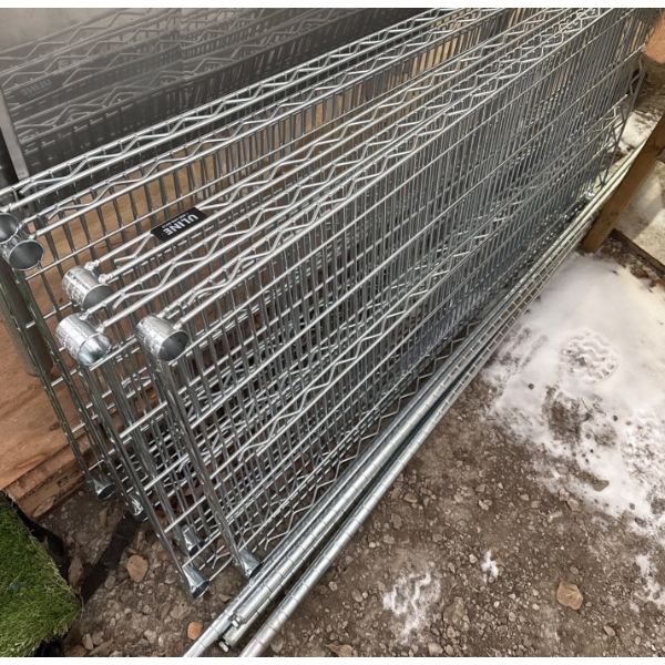 Uline Heavy Duty Four Shelf Metal Snap Together Rack For Storage Needs