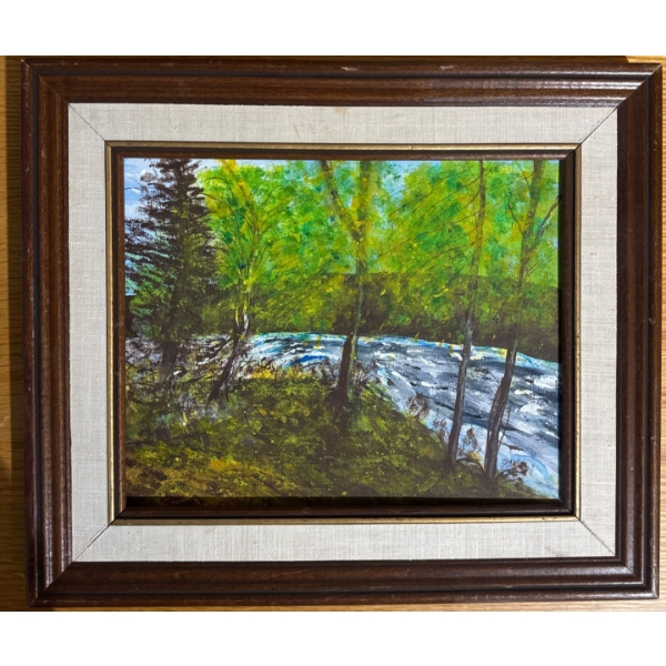  original acrylic painting on canvas titled "Serenity," 