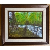 Image 1 :  original acrylic painting on canvas titled "Serenity," 