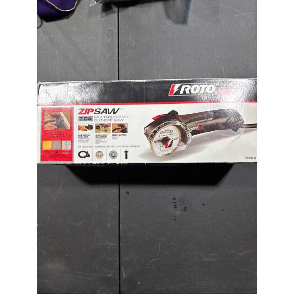 RotoZip, zip saw, multipurpose cutoff saw, cut wood, metal, or tile.