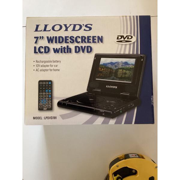 Lloyd's seven inch widescreen LCD with DVD.