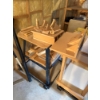 Image 1 :  homemade woodworking router table designed for precision routing tasks. 
Structure: Features a stur