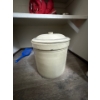Image 3 :  Medalta 5-gallon stoneware crock with a lid. Medalta Potteries, based in Medicine Hat, Alberta, pro
