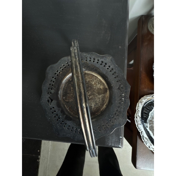 vintage serving platter, likely dating from the mid-20th century, which features deco