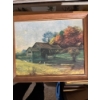 Image 1 :  Vintage framed print of the painting "Mill Stream" by artist Robert Wood. 
Artist: Robert Wood (188