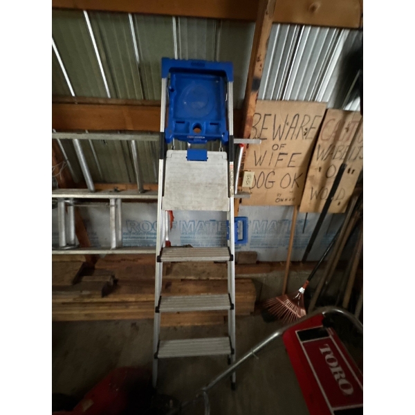 Very nice six foot aluminum Costco ladder.