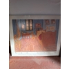 Image 1 : A Vincent Van Gogh poster print of his famous "The Bedroom" painting, Van Gogh created three version