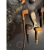 Image 5 : Nine tobacco pipes featuring various materials including wood, porcelain, and corn cob. Includes car