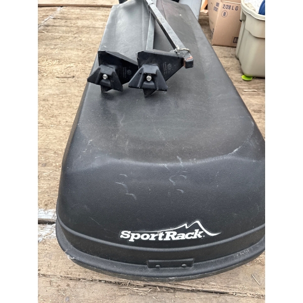 Sport rack, roof rack, storage box, and hardware