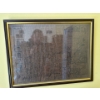 Image 1 :  framed decorative reproduction of a historical map showing a part of Suffolk, likely based on a 17t